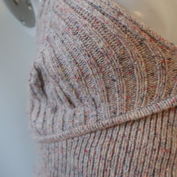 Womens 2PC The Bright Side Tan Speckled Knit Bralette Crop Tank & Jogger Pant S - Picture 9 of 14